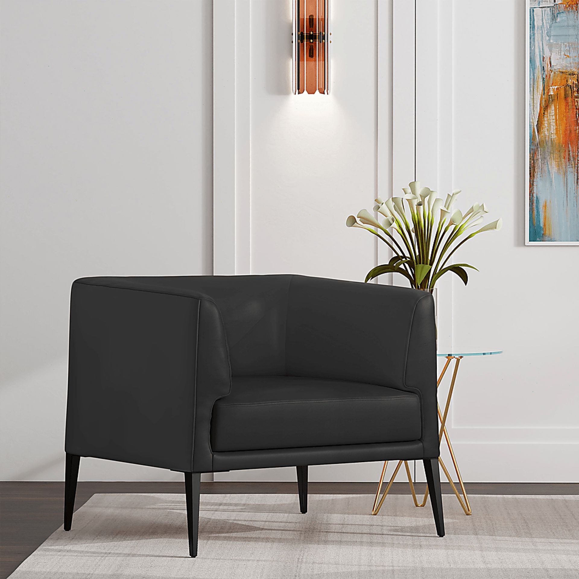 Pescadora Black Accent Chair - Image 2