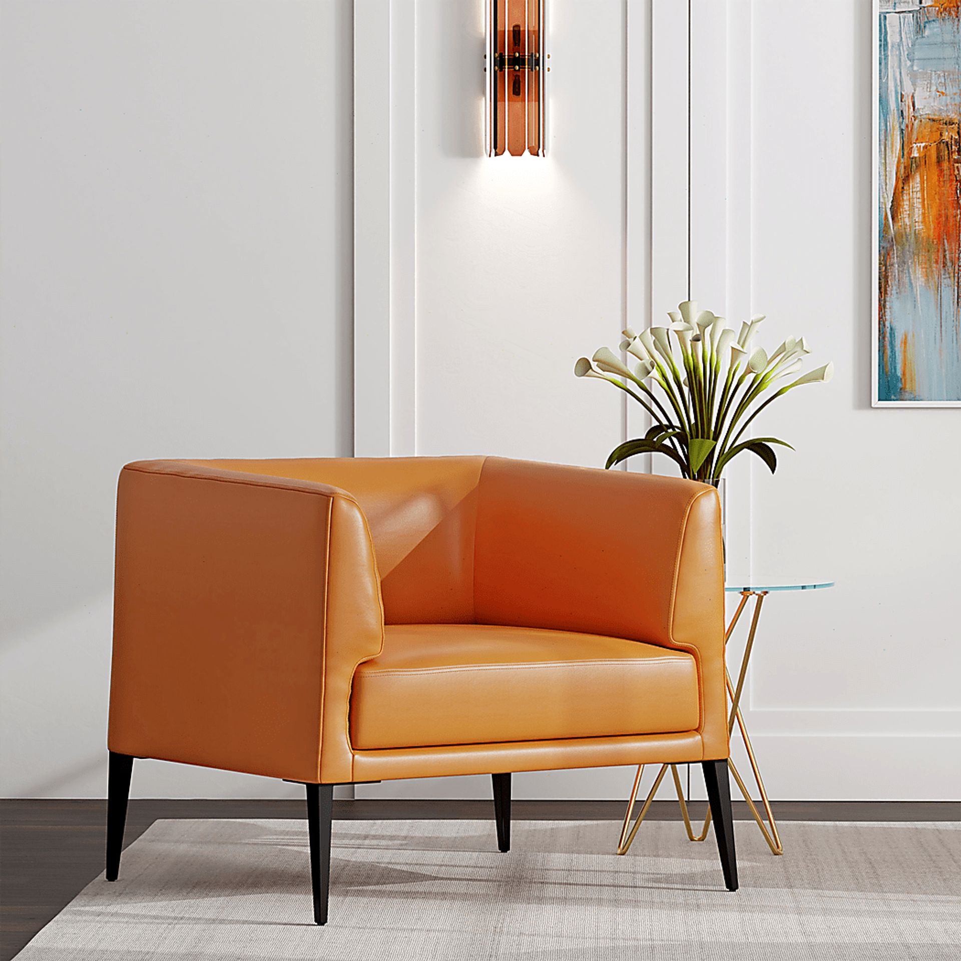 Pescadora Cognac Accent Chair - Image 2