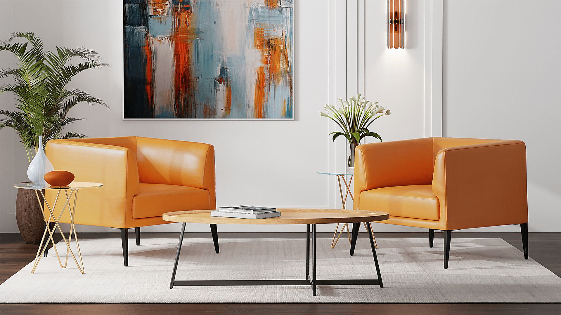 Pescadora Cognac Accent Chair - Image 3