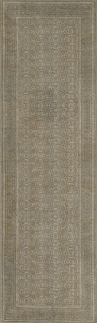 Pessier Green 2'3 x 7'6 Runner Rug