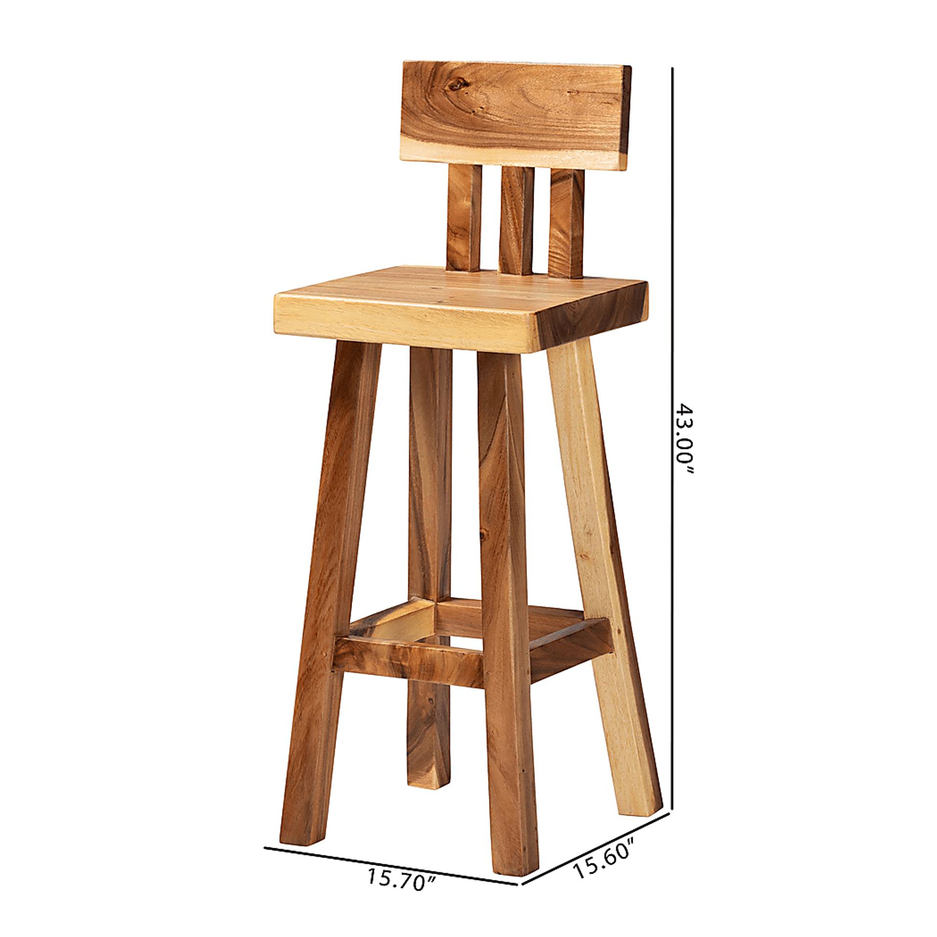 Petalbooks Brown Barstool - Image 9