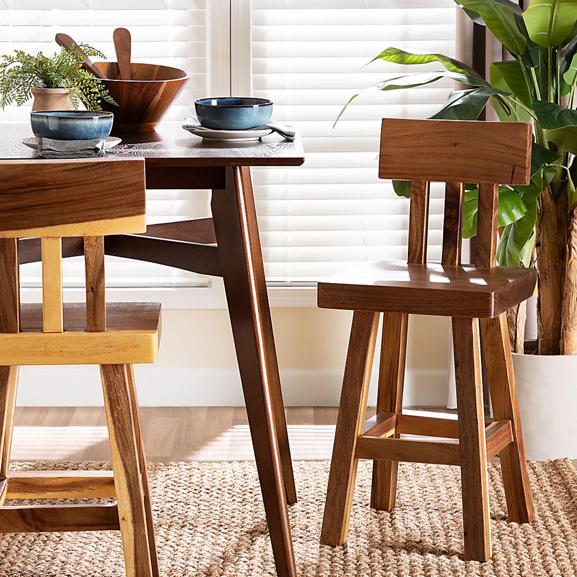 Petalbooks Natural Counter Height Stool - Image 2