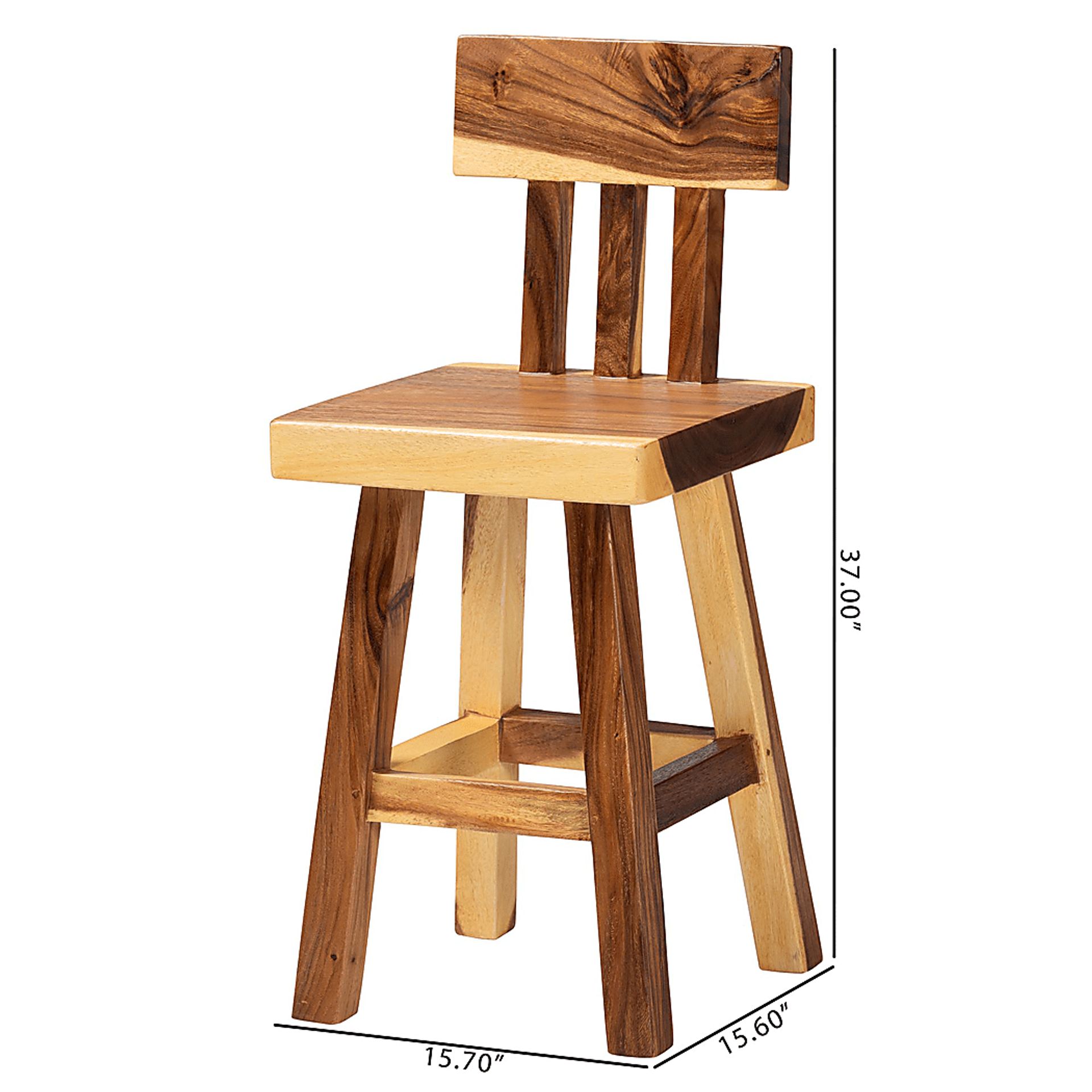 Petalbooks Natural Counter Height Stool - Image 9