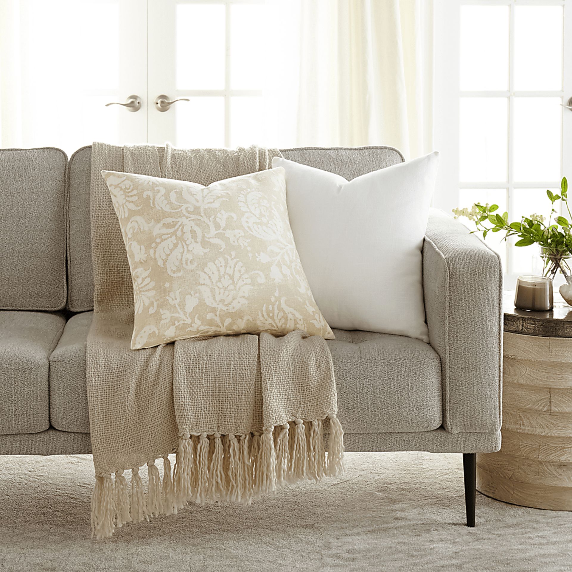 Petalgem Natural Accent Pillow Set of 2 - Image 2