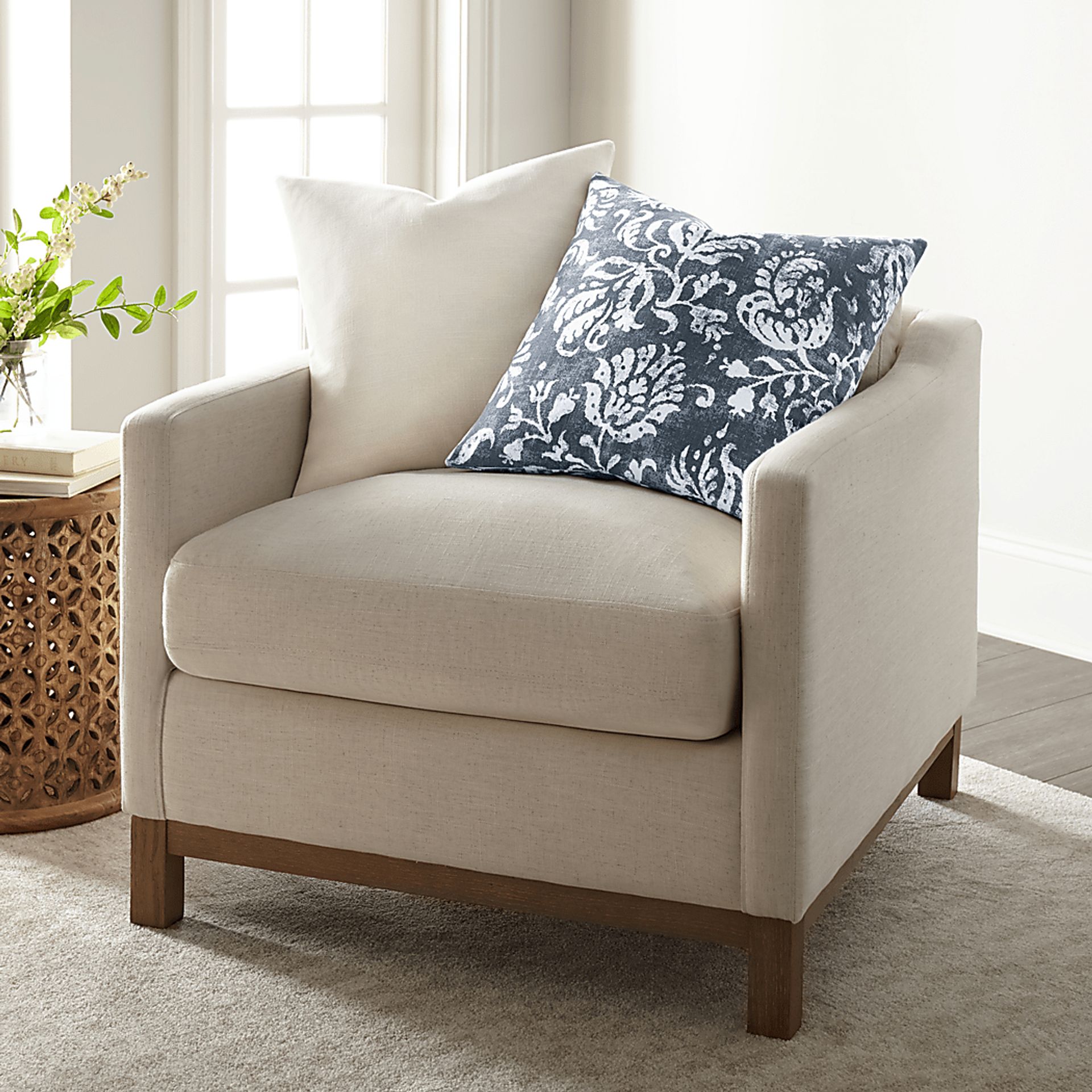 Petalgem Navy Accent Pillow Set of 2 - Image 3