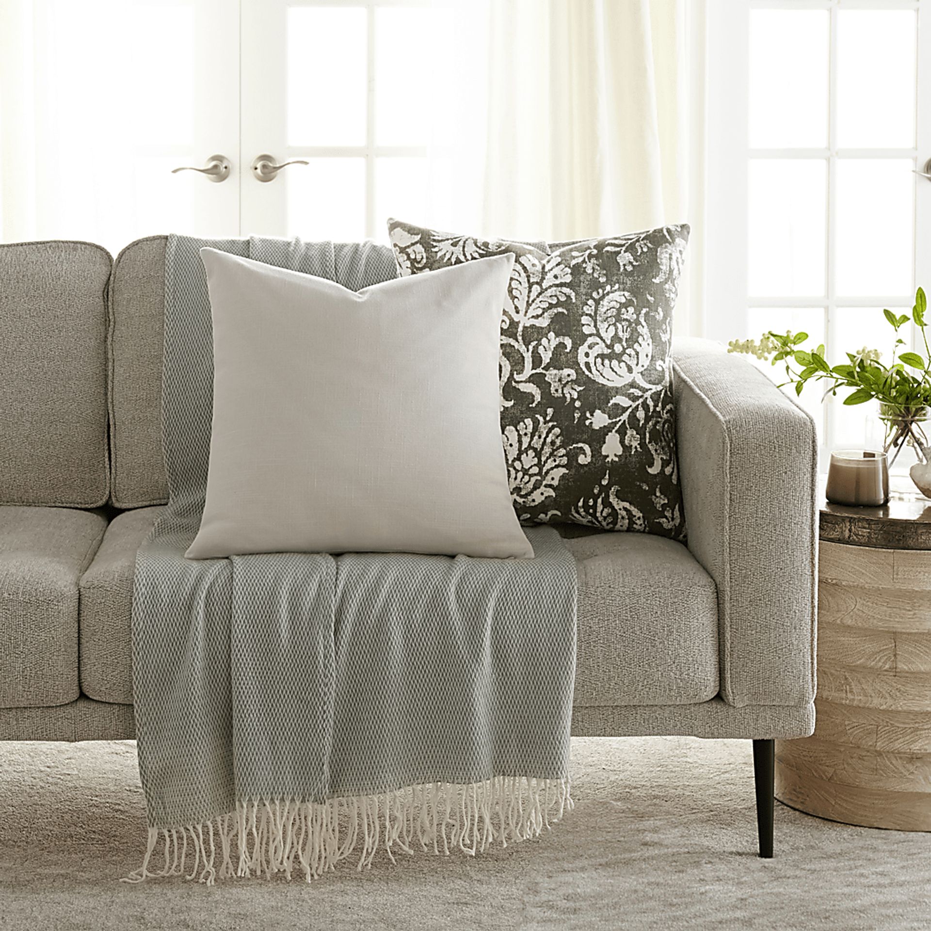 Petalgem Olive Accent Pillow Set of 2 - Image 2