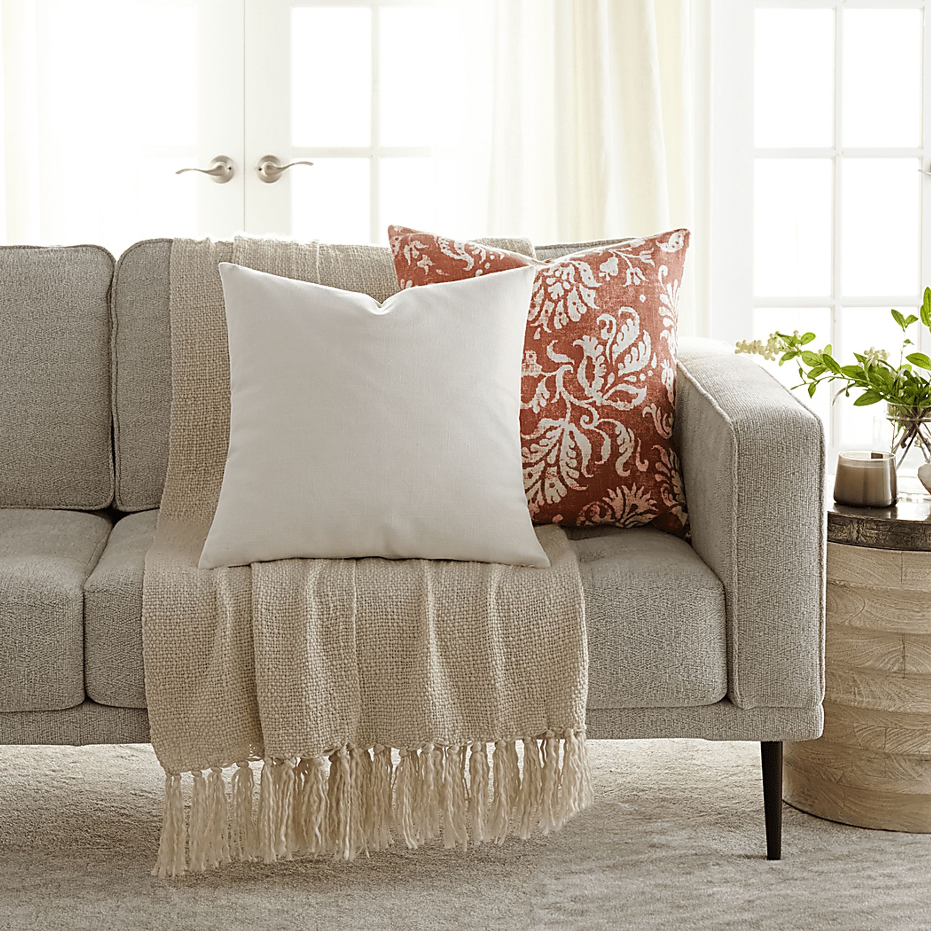 Petalgem Rose Accent Pillow Set of 2 - Image 2