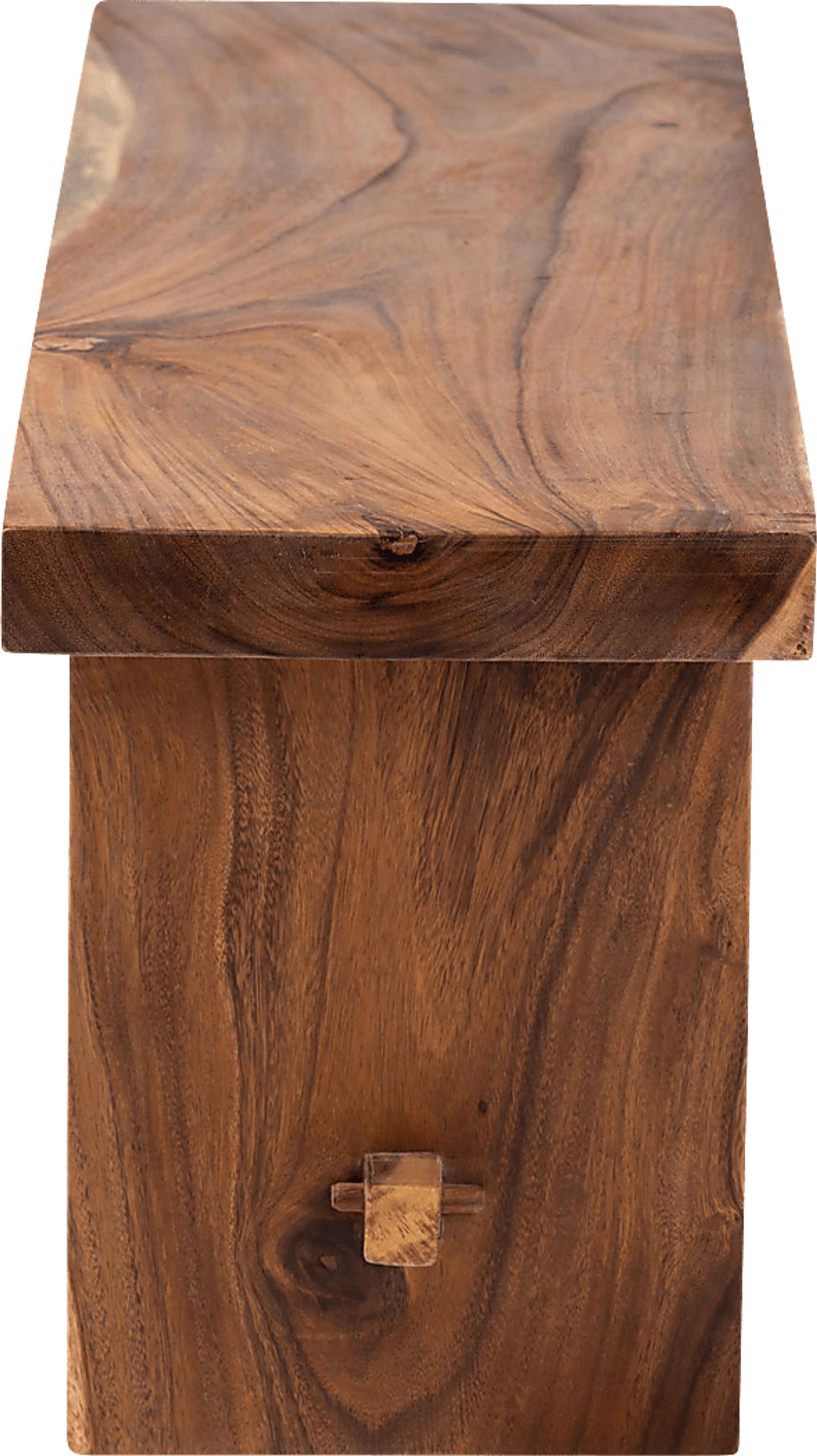 Petaline Brown Dining Bench - Image 4