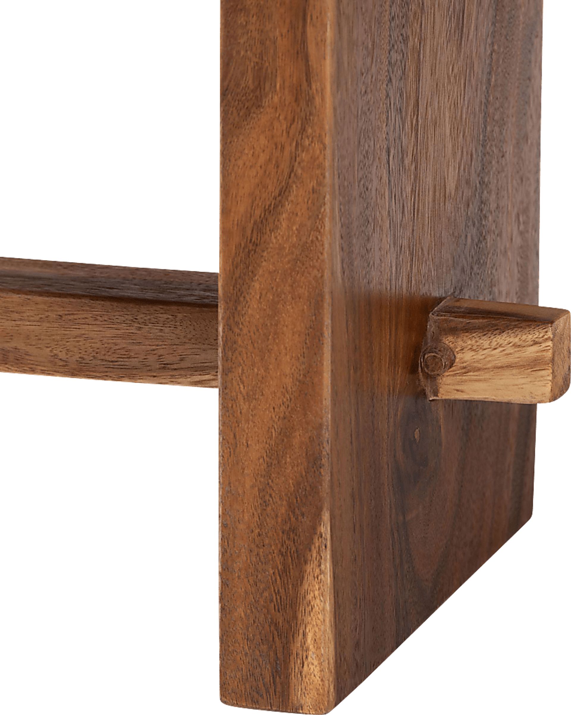 Petaline Brown Dining Bench - Image 5