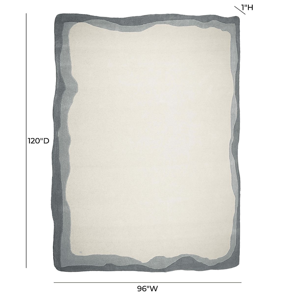 Petalshine Gray 8' X 10' Rug | Rooms to Go
