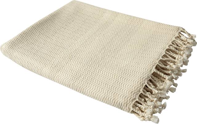 Petalwell Beige Throw Blanket - Thumbnail - Image 3
