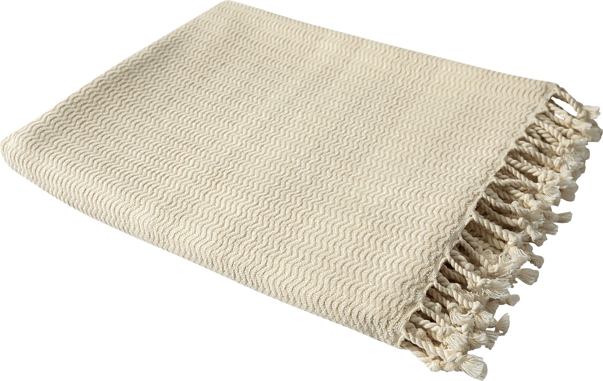 Petalwell Beige Throw Blanket - Image 3