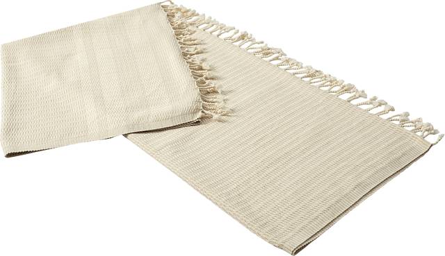 Petalwell Beige Throw Blanket - Thumbnail - Image 4