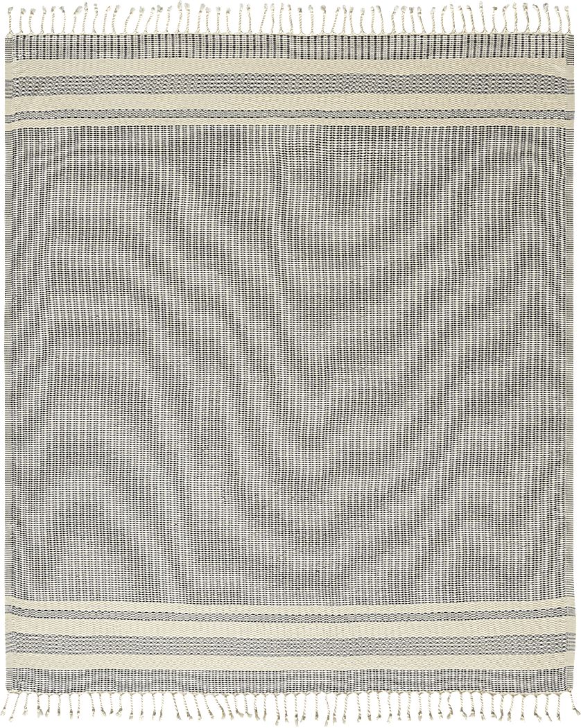 Petalwell Navy Throw Blanket