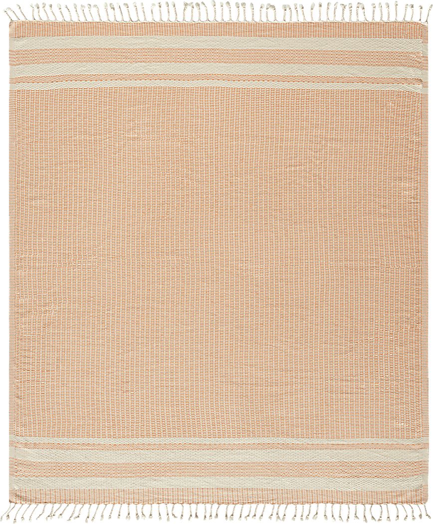 Petalwell Orange Throw Blanket