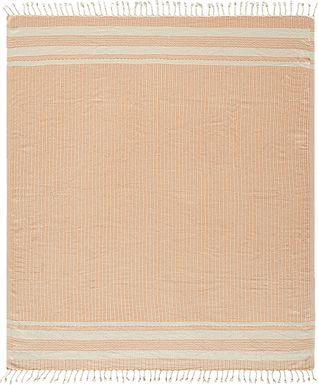 Petalwell Orange Throw Blanket