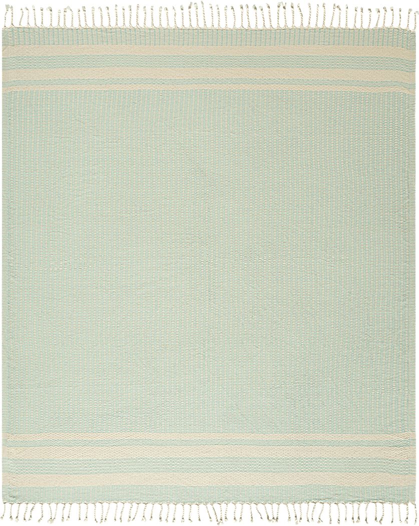Petalwell Turquoise Throw Blanket