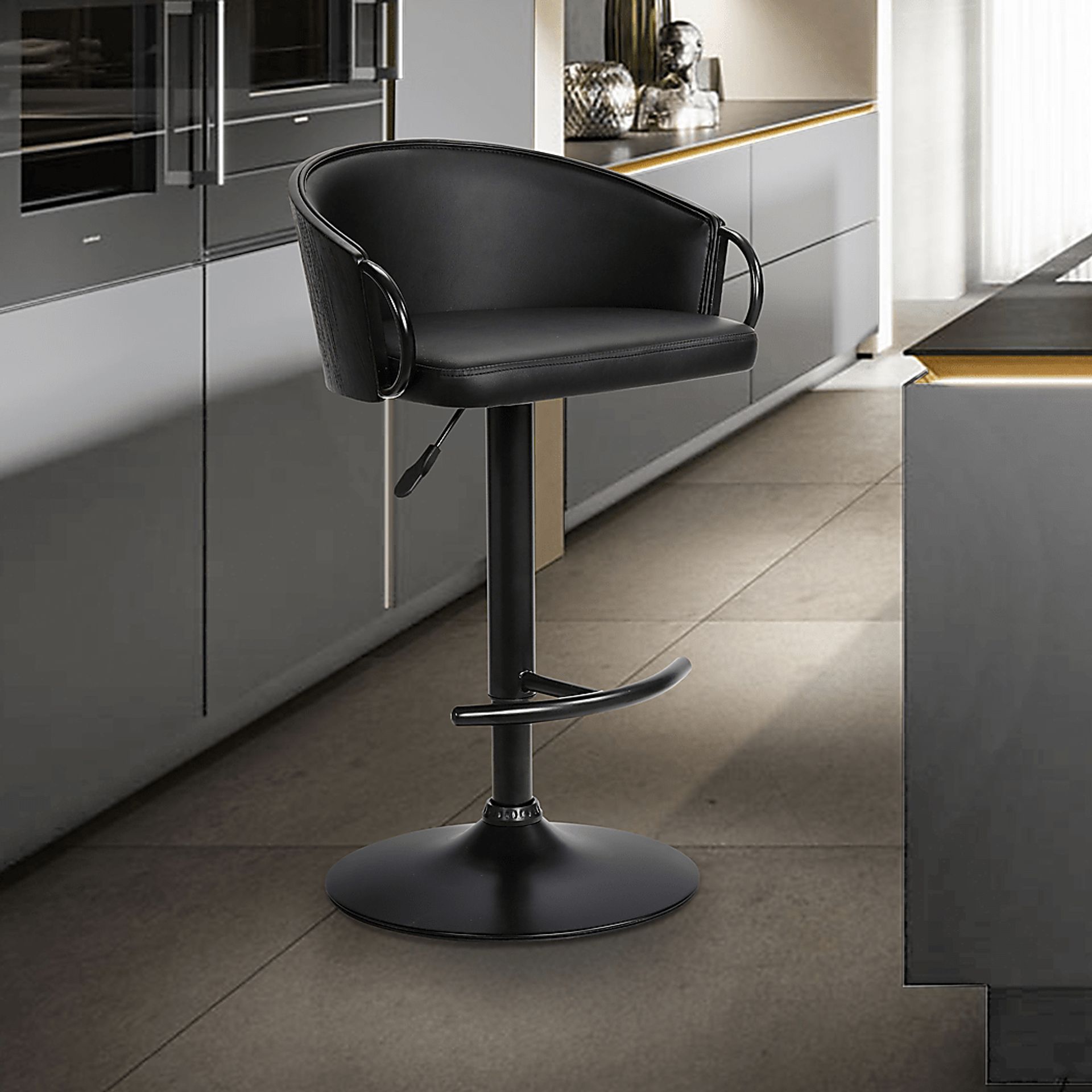 Petalworth Black Barstool - Image 2