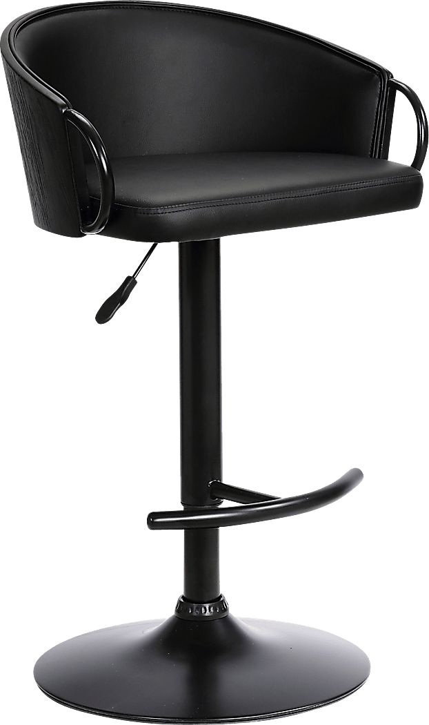 Petalworth Black Barstool