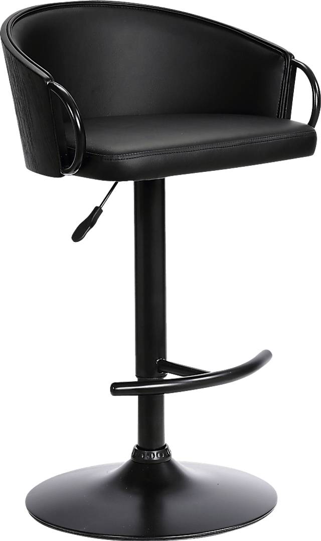 Petalworth Black Barstool - Thumbnail - Image 1