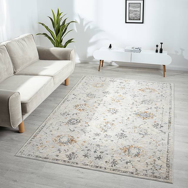 Petebora Gray/Multicolor 2'6 x 8' Runner Rug - Thumbnail - Image 3