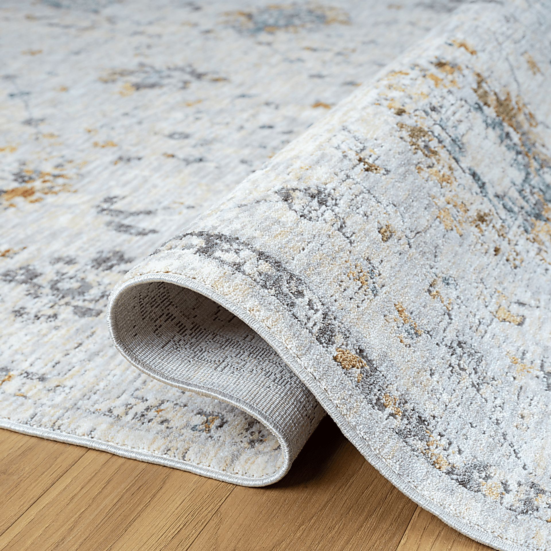 Petebora Gray/Multicolor 2'6 x 8' Runner Rug - Image 5