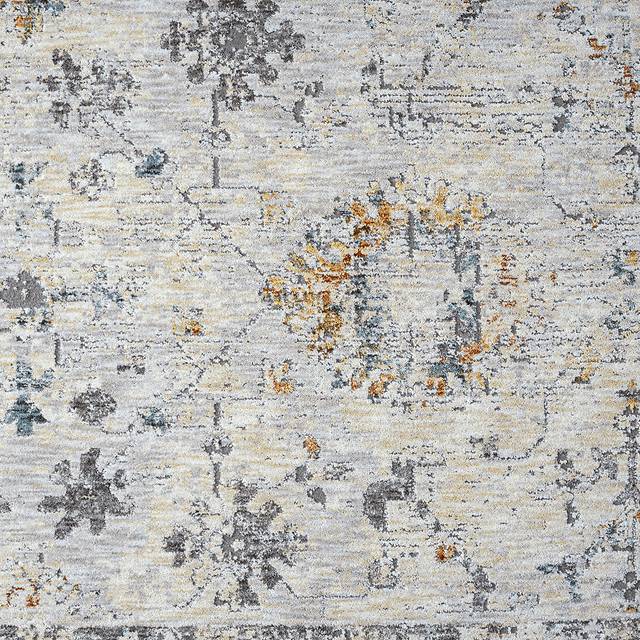 Petebora Gray/Multicolor 2'6 x 8' Runner Rug - Thumbnail - Image 8