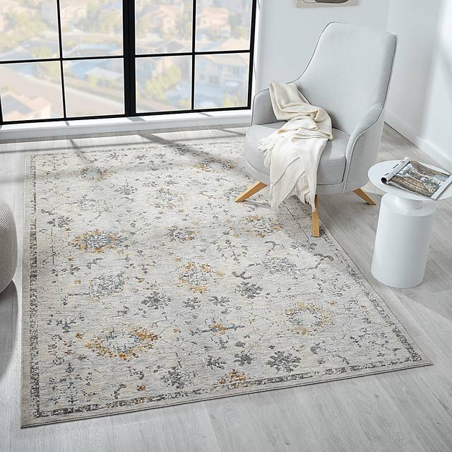 Petebora Gray/Multicolor 7'9 x 9'9 Rug - Thumbnail - Image 2