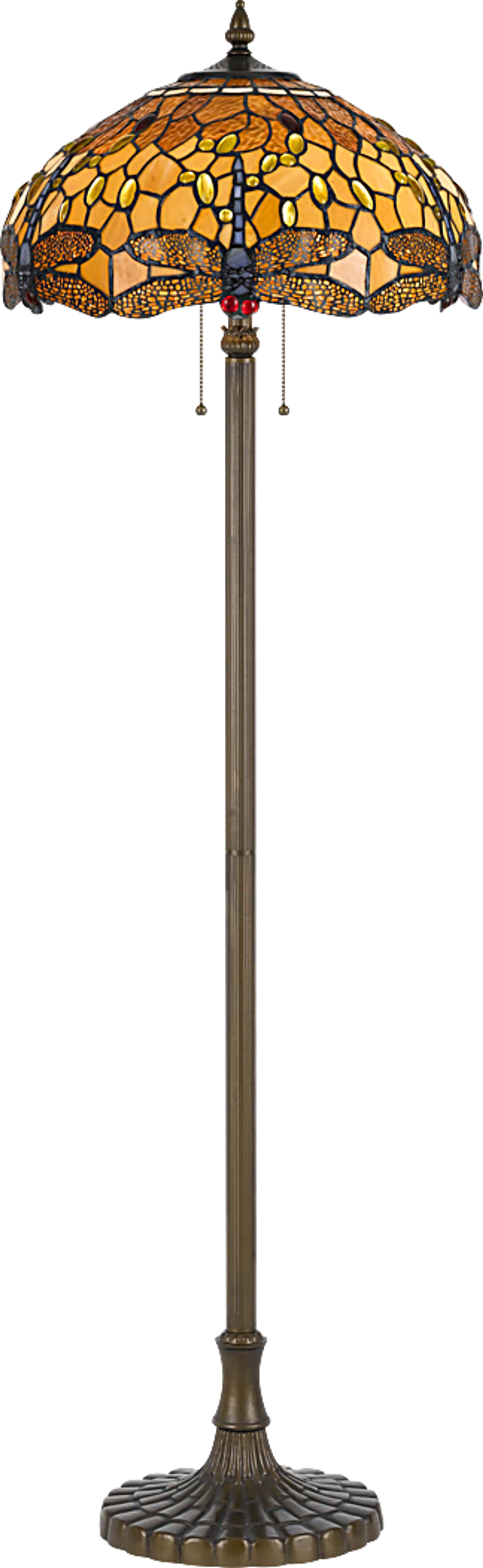 Peterborough Brass Floor Lamp - Image 1