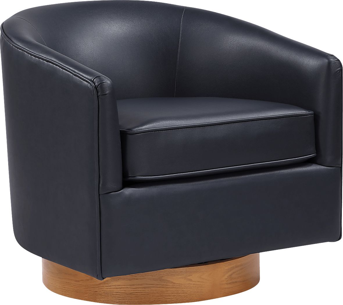 Petio Dark Blue Swivel Accent Chair