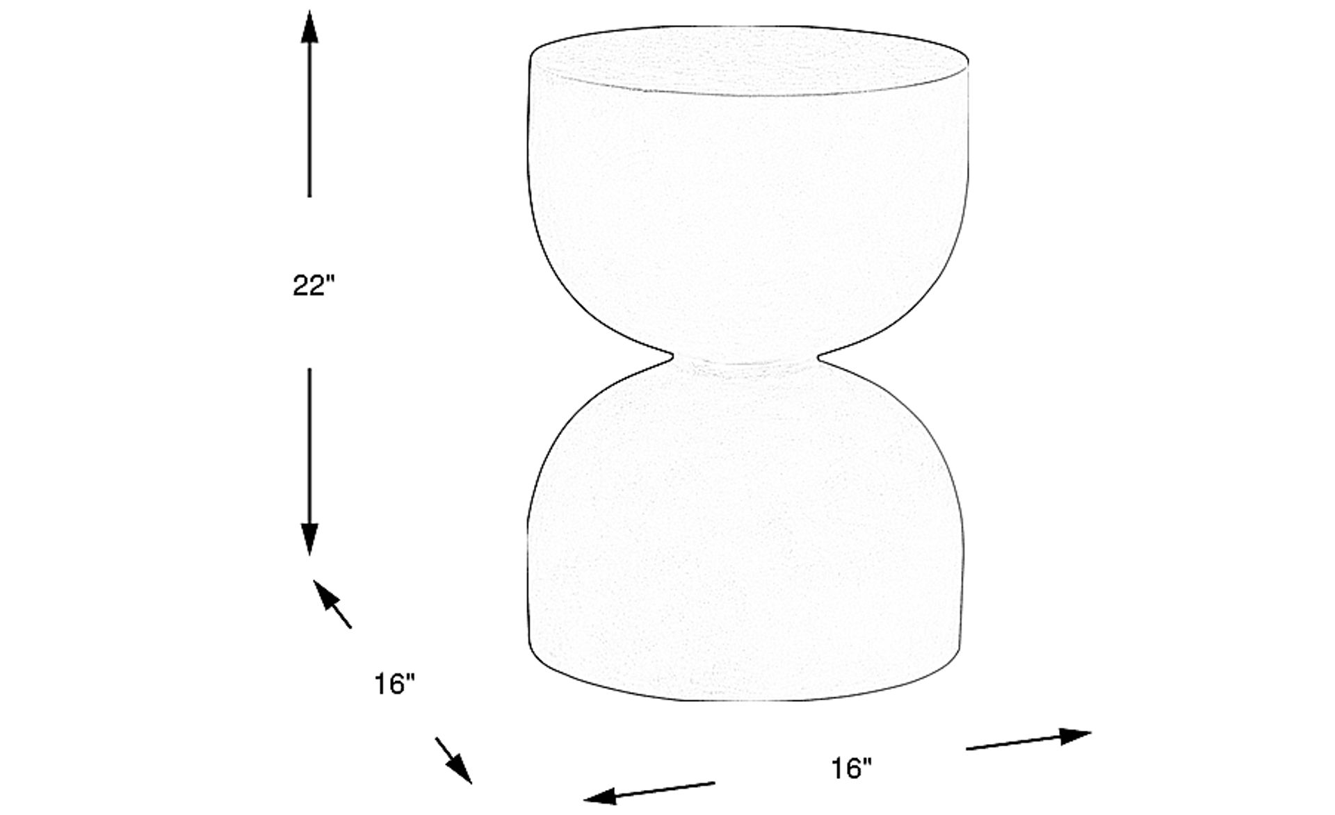 Dimension Image. Please refer to the Dimension Tab on this page for dimension details.