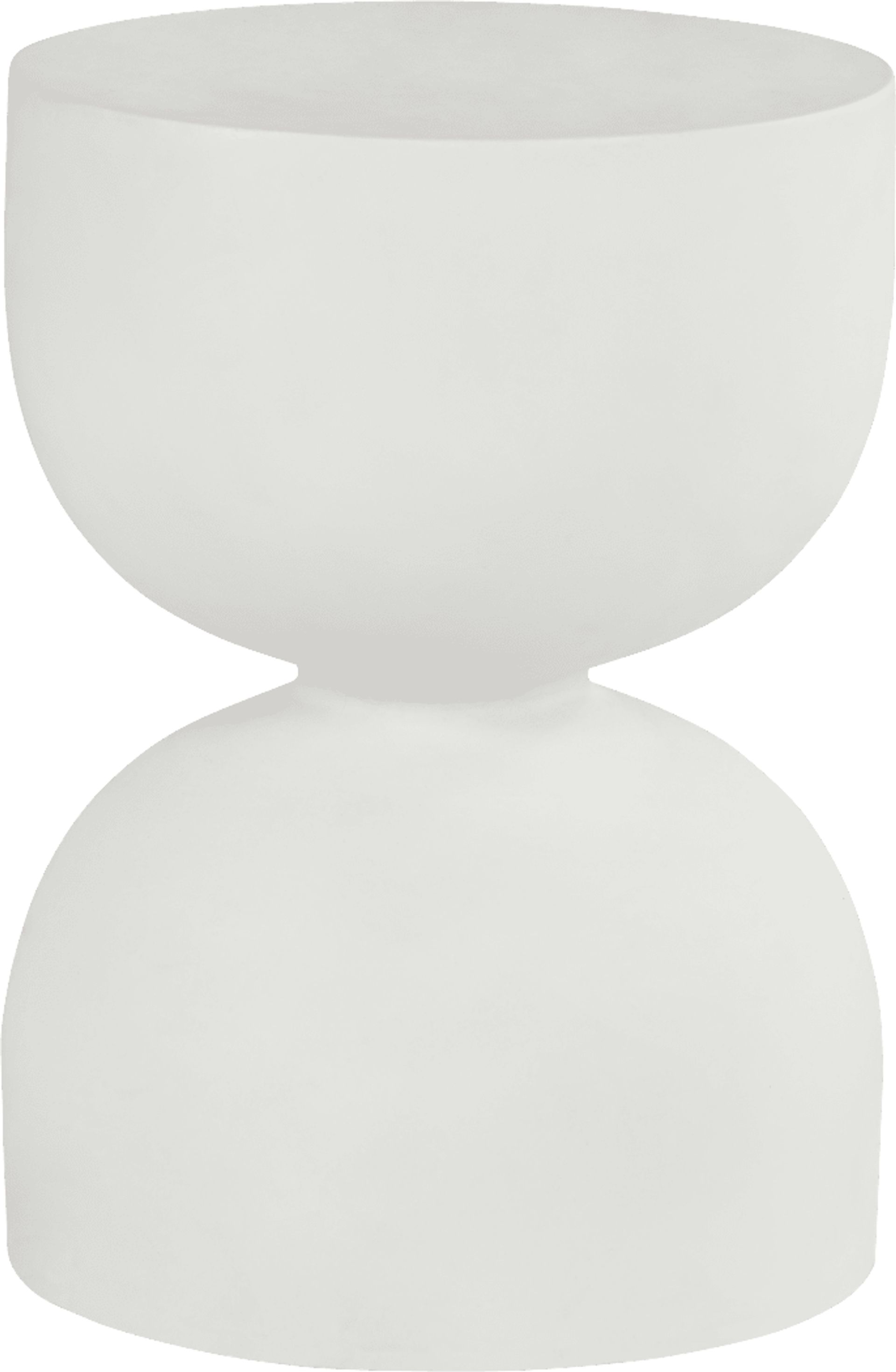 Petra White Outdoor End Table - Image 1