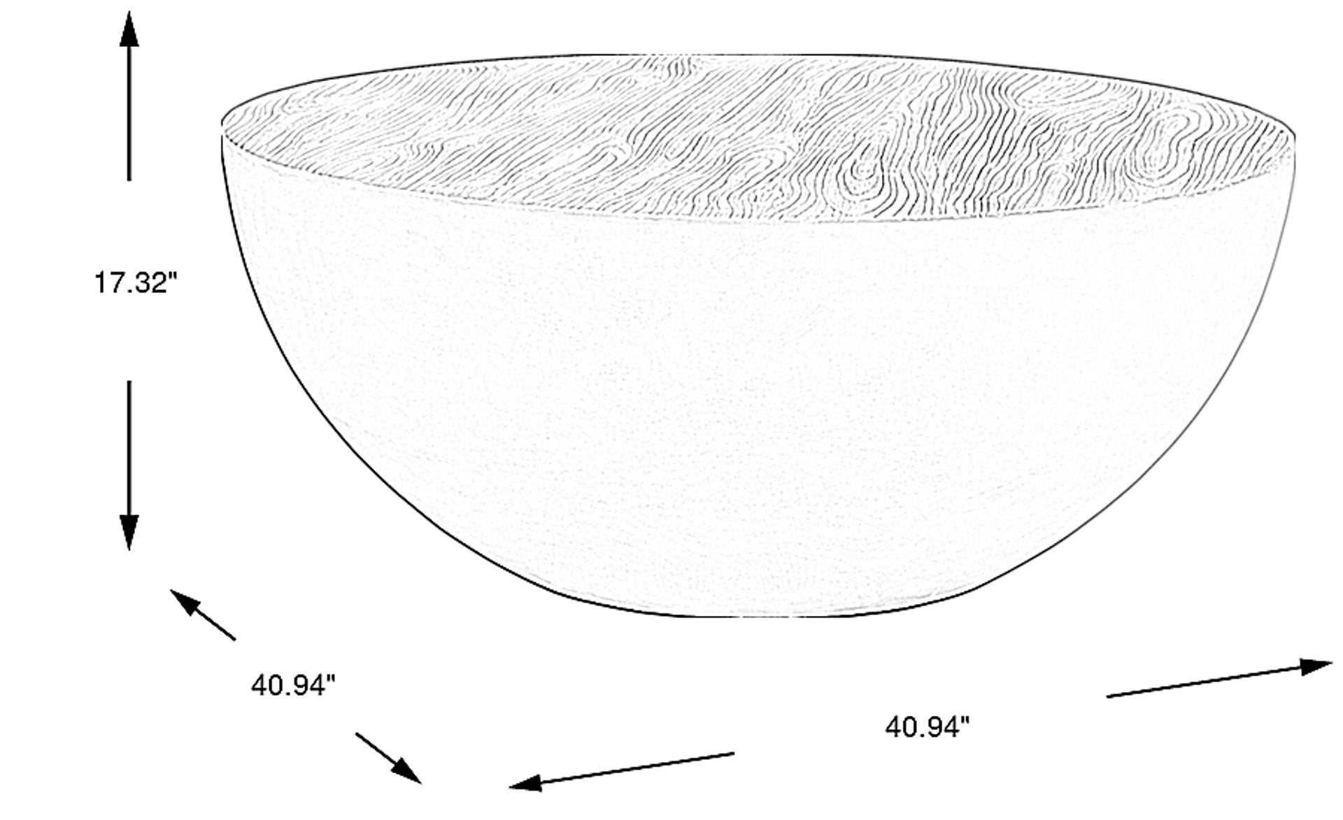 Dimension Image. Please refer to the Dimension Tab on this page for dimension details.