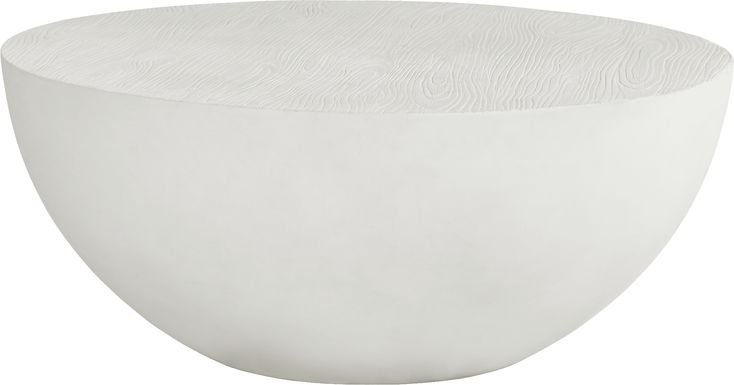Petra White Round Outdoor Cocktail Table