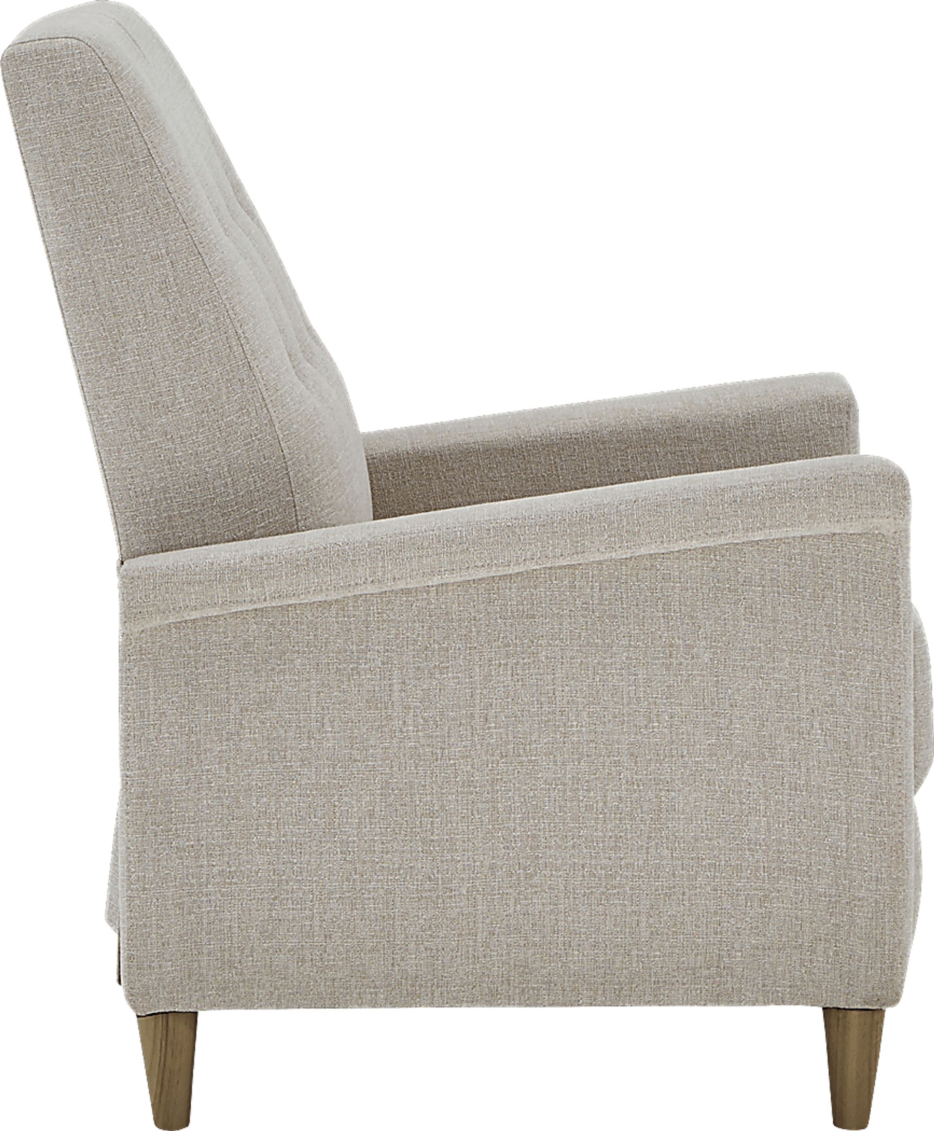 Petrelle Beige Pushback Recliner - Image 2