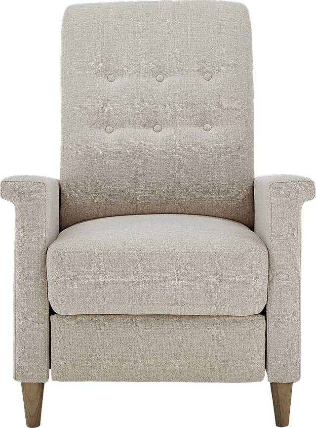 Petrelle Beige Pushback Recliner - Thumbnail - Image 3