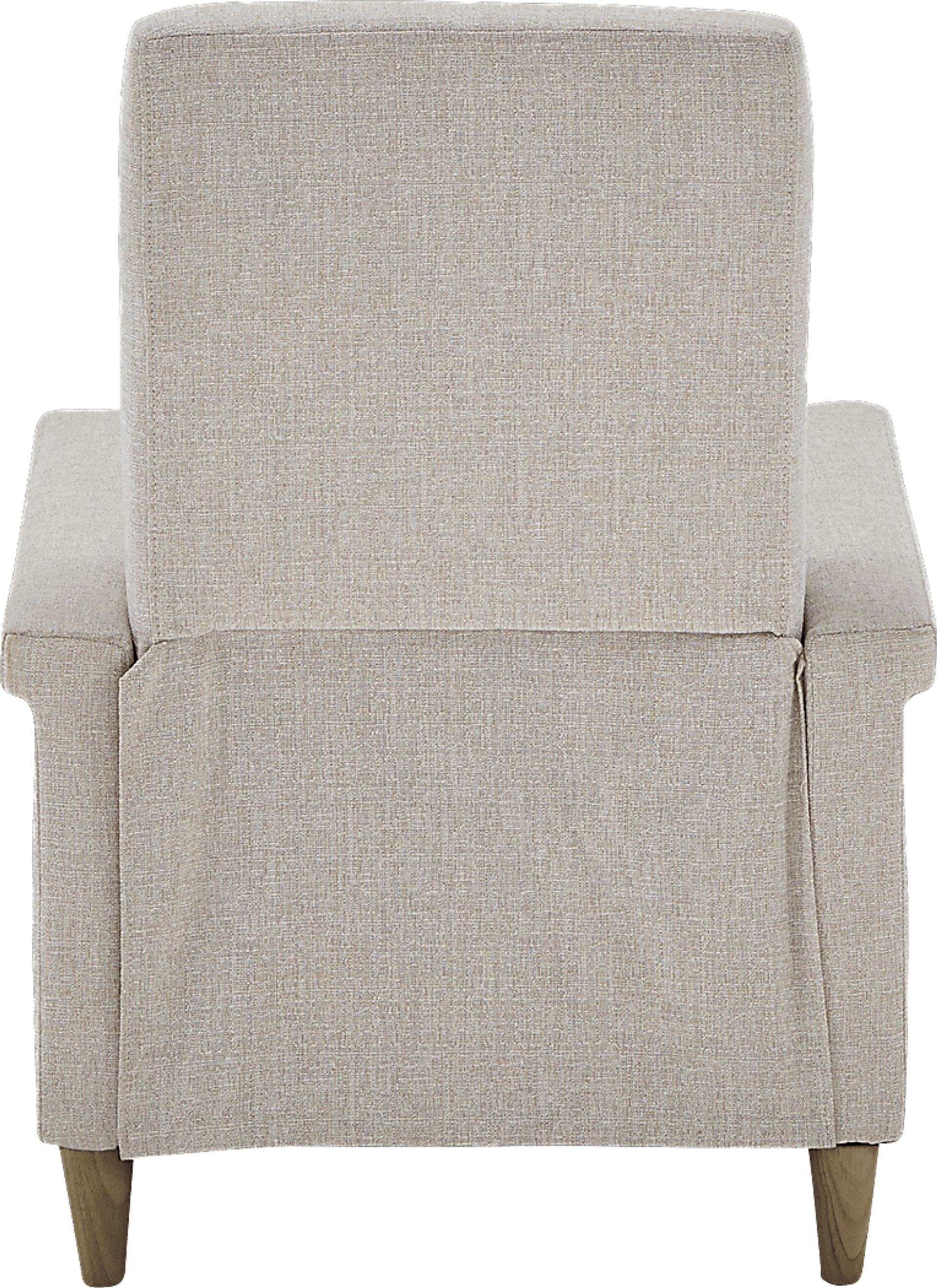 Petrelle Beige Pushback Recliner - Image 4
