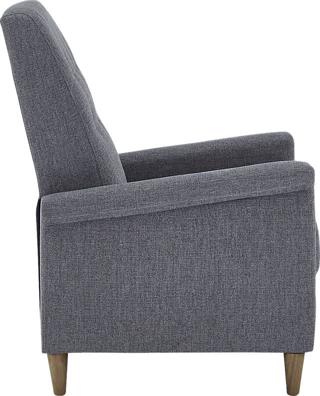 Petrelle Dark Gray Pushback Recliner - Thumbnail - Image 2