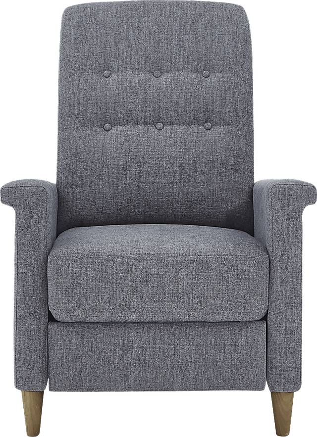 Petrelle Dark Gray Pushback Recliner - Thumbnail - Image 3