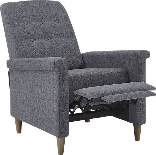 Petrelle Dark Gray Pushback Recliner - Thumbnail - Image 5