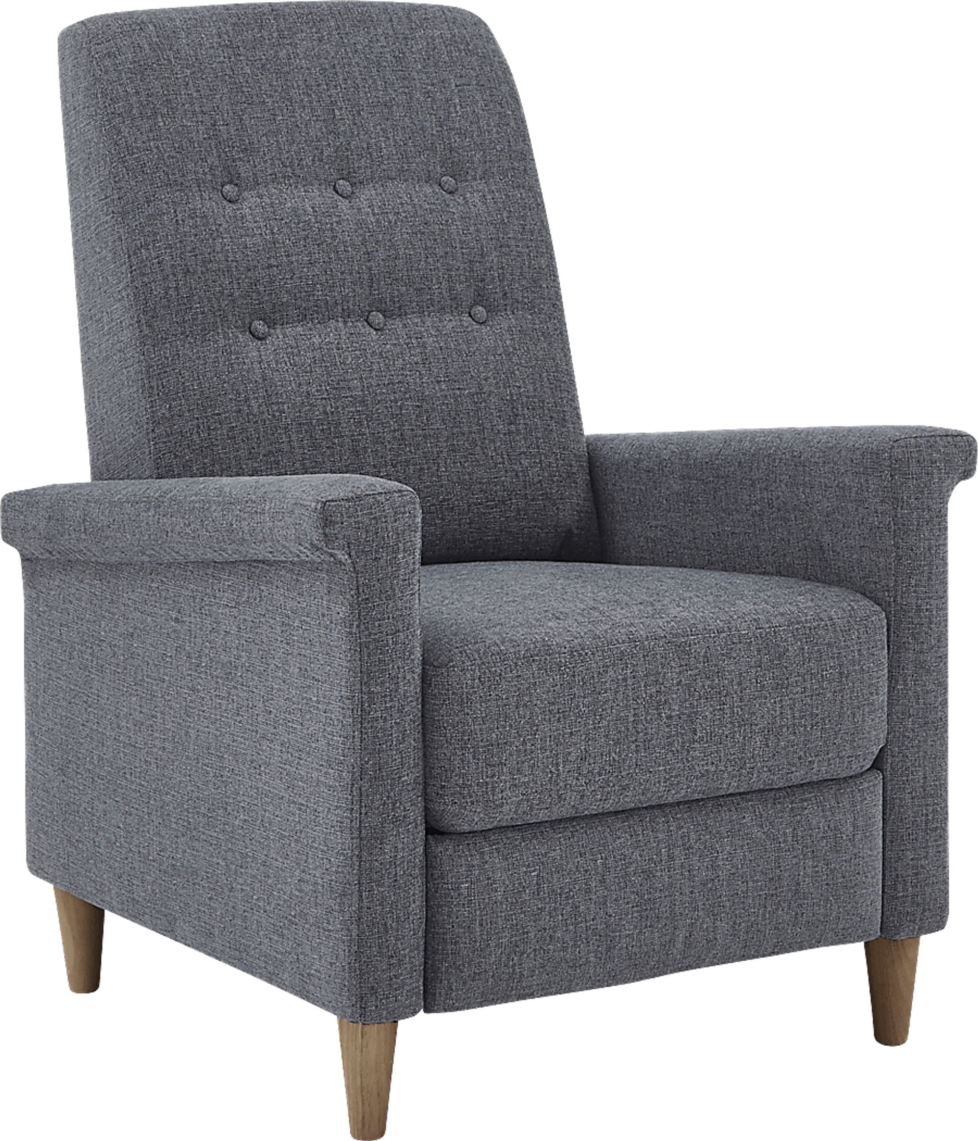 Petrelle Dark Gray Pushback Recliner - Image 1