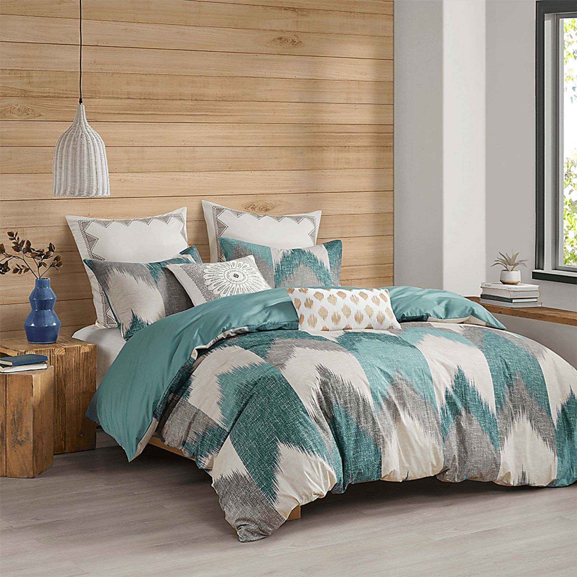 Petsire Blue 3 Pc Full/Queen Comforter Set - Image 5