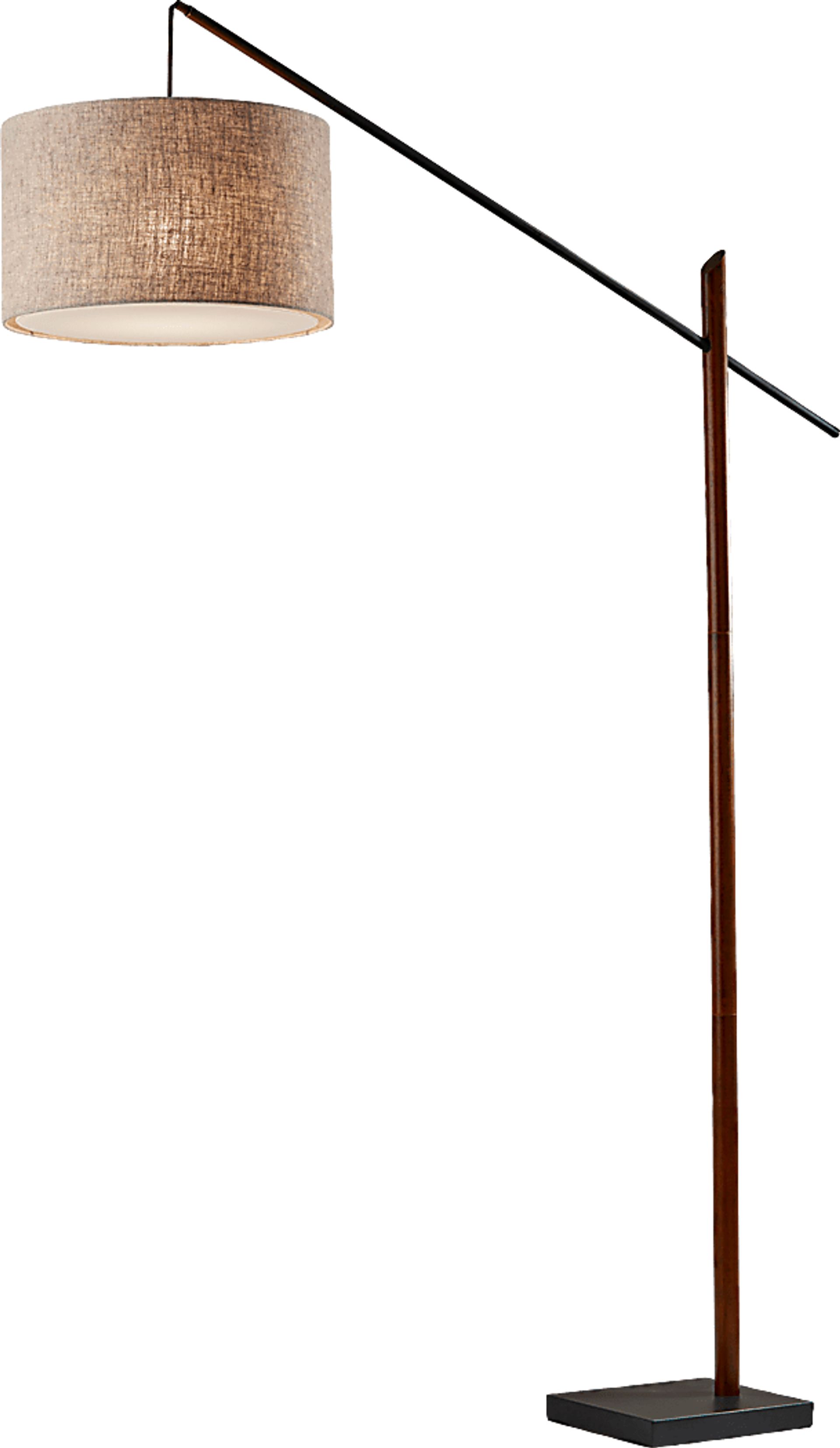 Pettet Walnut Floor Lamp - Image 1