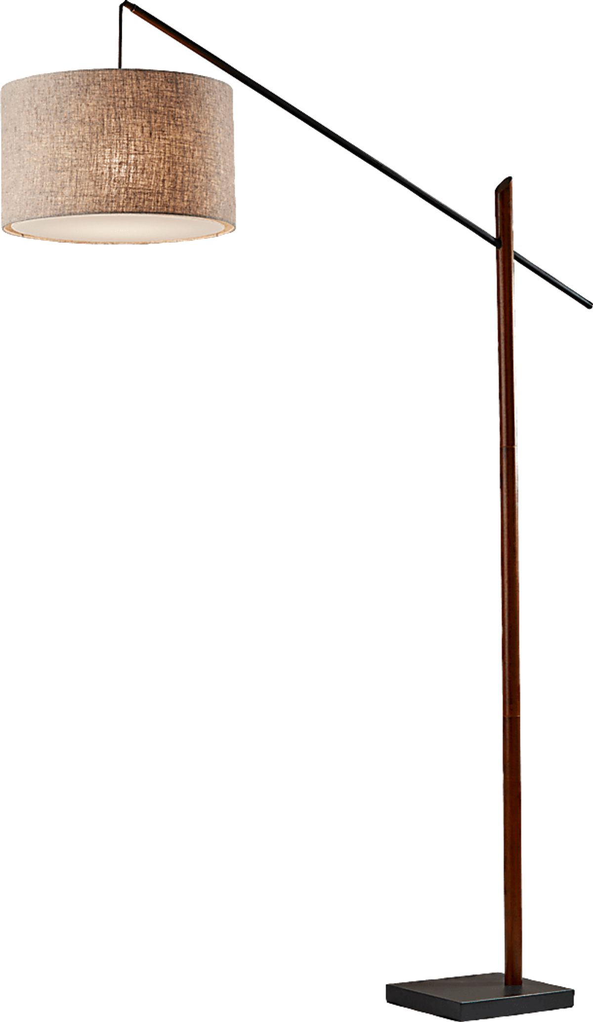 Pettet Walnut Dark Wood Floor Lamp Rooms to Go