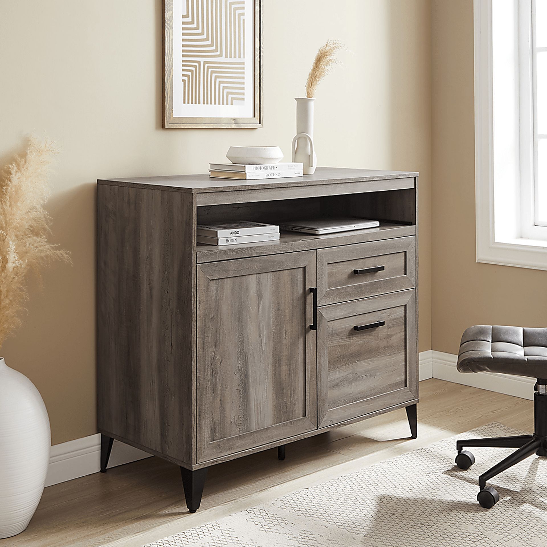 Peveto Gray Desk - Image 3