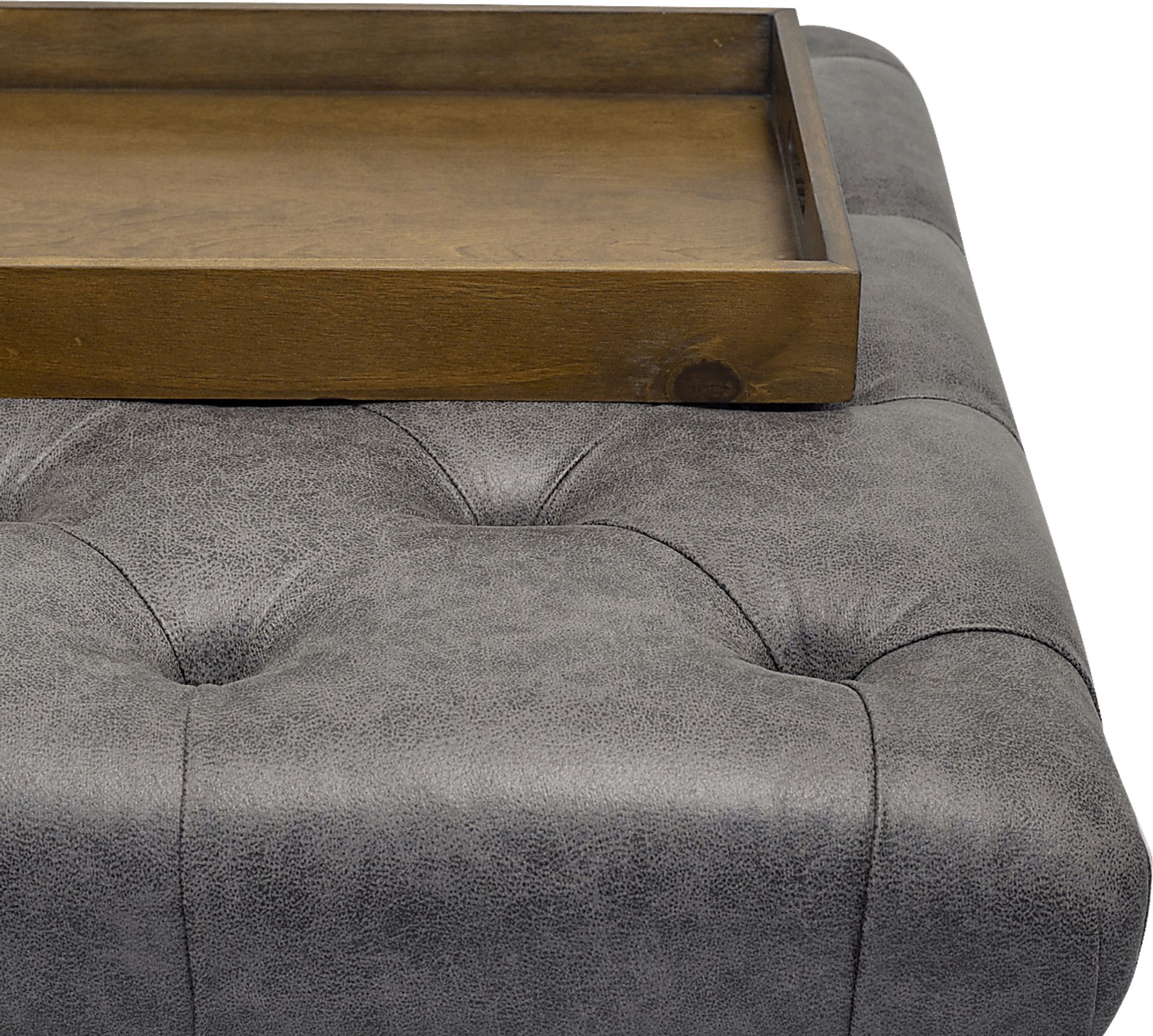 Pharlow Brown Cocktail Ottoman - Image 4