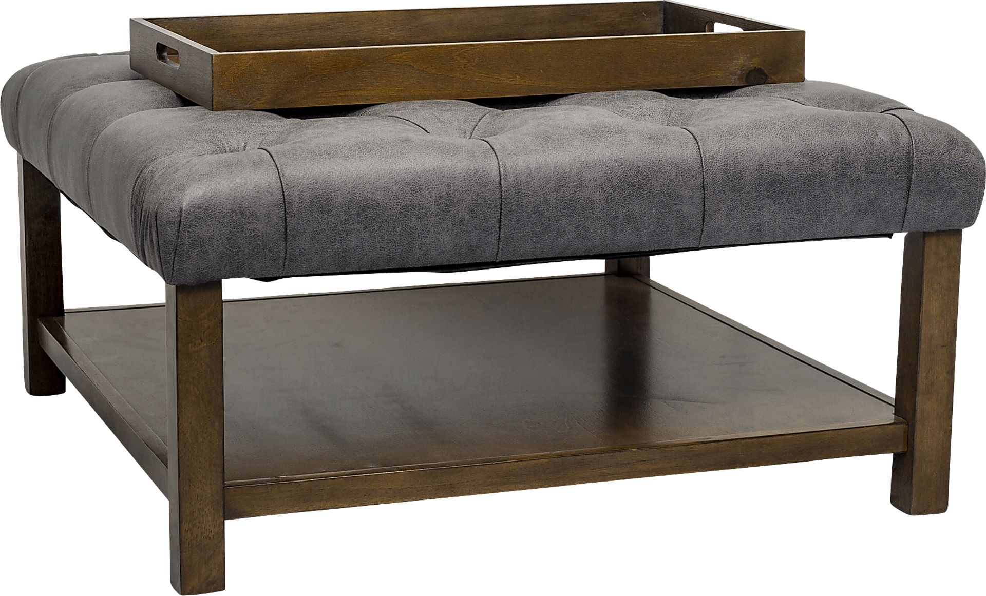 Pharlow Brown Cocktail Ottoman - Image 7