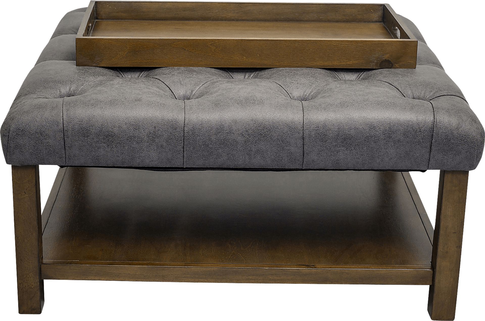 Pharlow Brown Cocktail Ottoman - Image 9