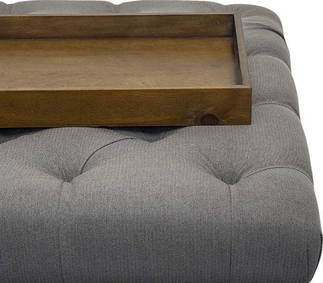 Pharlow Dark Gray Cocktail Ottoman - Thumbnail - Image 9