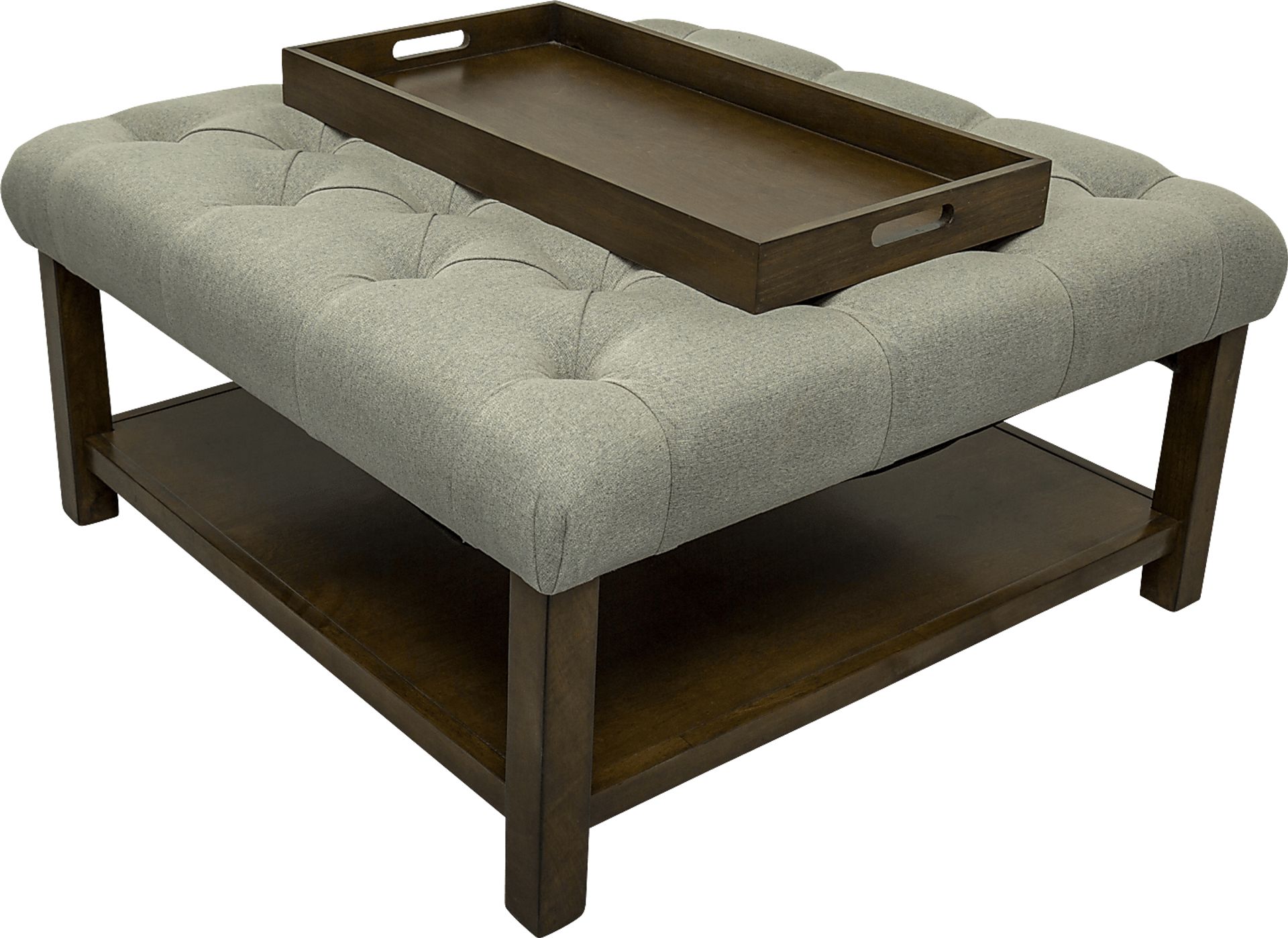 Pharlow Gray Cocktail Ottoman - Image 3